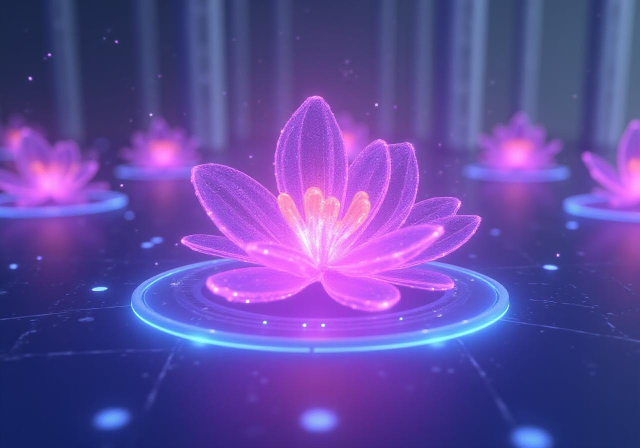 Secure digital floral data visualization